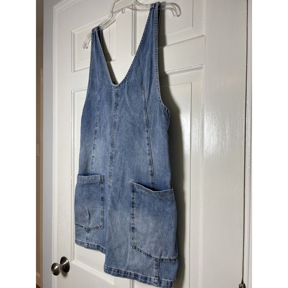 We The Free Denim Overall Dress Women’s Size S - Picture 2 of 6